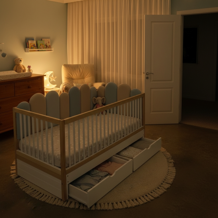 Cuna Tapizada vista 3